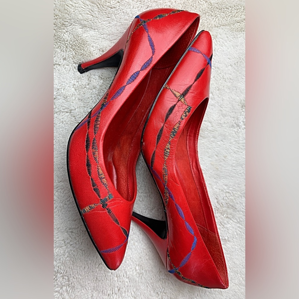 Vintage 9 West leather pumps - Picture 5 of 6